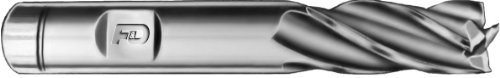 F & D Tool Company 19182-XV306 Çoklu Flüt Kare Burun Ucu Değirmeni, Tek Uçlu, T-15 Kobalt Çelik, 3/16 Değirmen Çapı, 3/8 Sap