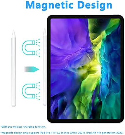 iPad 2018-2021 Palm Reddi için Stylus Kalem, MoreRGB Stylus Kalem 2. Nesil Manyetik Eklenti, iPad Pro 11 ve 12.9 inç iPad 6/7/8th