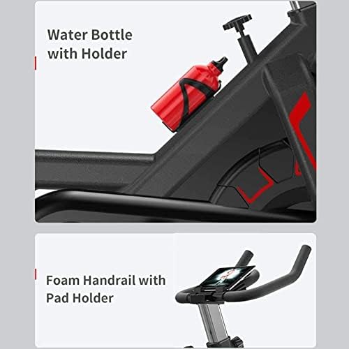 WXLBHD Sabit Egzersiz Bisikleti Kapalı Bisiklet Bisiklet Kardiyo Egzersiz için, rahat koltuk minderi ile, LCD Monitör için Ev
