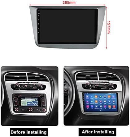 WDXSFR Çift Din Araba Stereo, 9 İnç Dokunmatik Ekran Araba Radyo Alıcısı ile Ayna Bağlantı, GPS, Yedekleme Kamera, Direksiyon