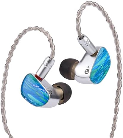 Linsoul Tripowin x HBB Mele 10mm Grafen Sürücü Kulak Kulaklık IEM ile Ayrılabilir 2 pin OCC Kablo Audiophile için (Mavi)