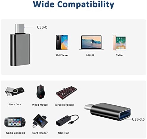 USB C'den USB Adaptörüne, Dizüstü Bilgisayar, Tablet, Telefon, Klavye, Fare, Denetleyici, Flash Disk ve Daha Fazlası için ALİNKVİTE