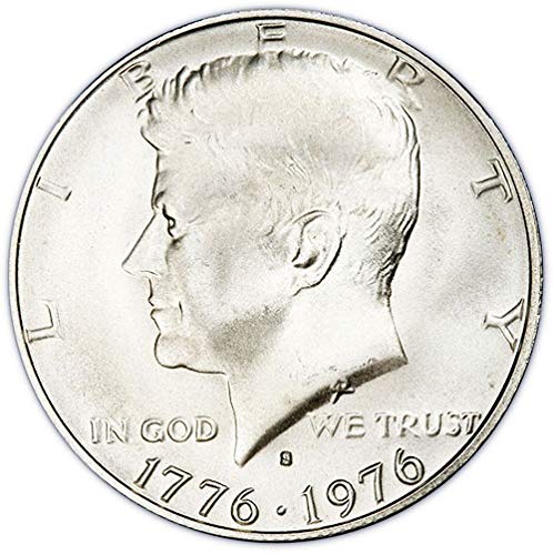 1976 S Gümüş BU Kennedy Bicentennial Yarım Dolar Seçim Uncirculated ABD Nane