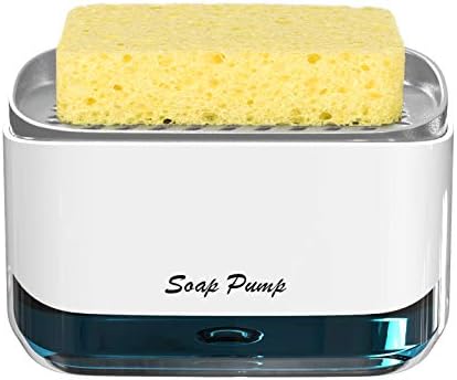 Mutfak bulaşık sabunluk ile Sünger Tutucu, 2022 Yeni 2-in-1 Tezgah Sabun pompalı dağıtıcı, için Mutfak Lavabo bulaşık sabunluk