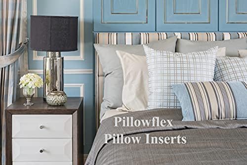 Pillowflex Premium Polyester Dolgulu Yastık Formu Ekleme / Makinede Yıkanabilir (16 İnç x 16 İnç) Lomber / ABD'de Üretilmiştir