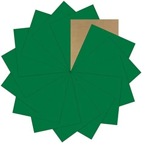 Yeşil ısı transferi Vinil paket : 15 Paket 12 x 10 levhalar-Yeşil demir on Vinil DIY Demir on kumaşlar için T-Shirt ısı basın