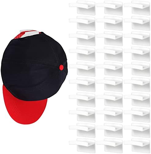 30 Parça için Yapışkan Şapka Kanca Duvar Minimalist Şapka Raf Hiçbir Sondaj Şapka Tutucu Güçlü Şapka Askı Beyzbol Kapaklar için