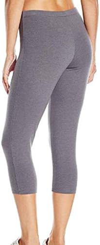 Jeekes Bayan Yoga Pantolon Bootcut kadın Yüksek Bel Kalça Streç Koşu fitness pantolonları Yedi Dakikalık Pantolon Siyah Yoga
