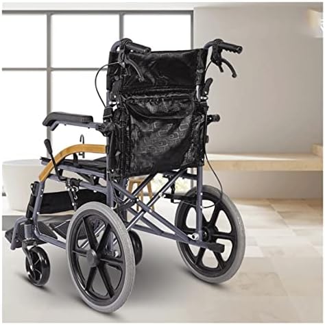 Hafif Katlanır Küçük Tekerlekli Sandalye Hafif Manuel Yaşlı Katlanabilir Tekerlekler Hafif Taşınabilir Ön ve Arka Küçük Tekerlek