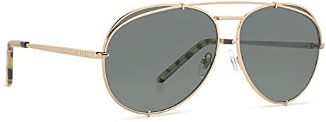 DİFF Eyewear-Koko-Kadınlar için Tasarımcı Havacı Güneş Gözlüğü - %100 UVA / UVB