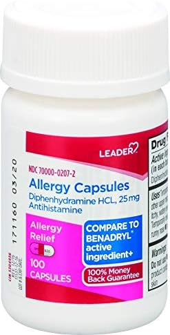Lider Difenhidramin Alerji Rölyef Takviyesi, 25 mg, 100 Kapsül