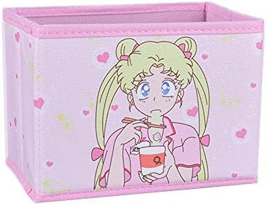 Karikatür saklama kutusu, Sevimli Japonya Anime Sailor Moon Tsukino Usagi Modeli Şekil Masaüstü saklama kutusu Kasa Makyaj Tutucu