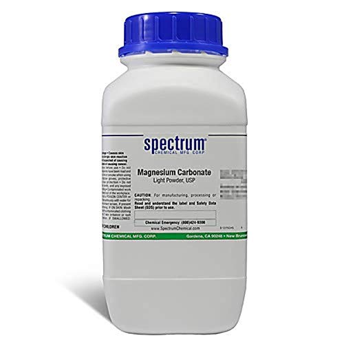 Spektrum Kimyasal MA108-2.5 KG Magnezyum Karbonat Hafif Toz, USP, 2.5 kg
