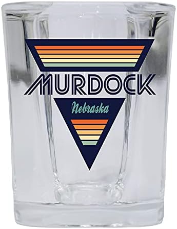 Murdock Nebraska 2 Ons Kare Tabanlı Likör Shot Cam Retro Tasarım