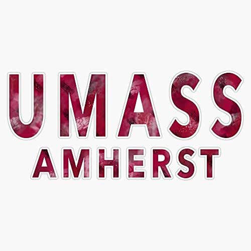 4 Paketi 3 İnç Çıkartmalar - UMass Amherst - Sticker Grafik-Sticker Paketi için Scrapbooking, Cep Telefonları, öğle Yemeği Kutuları