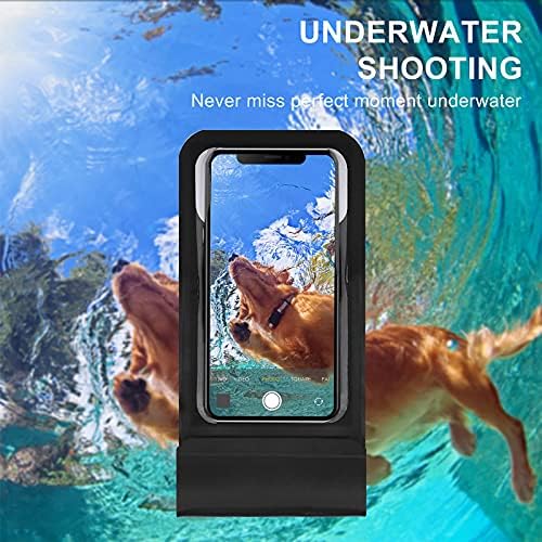 FunnyStar Siyah Sevimli Golden Retriever Köpek Su Geçirmez Kılıfı Cep Telefonu Kuru Çanta Plaj Aksesuarları Yüzme Dalış Tekne