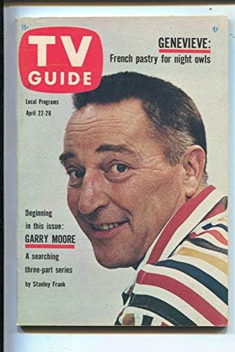 TV Rehberi 4/22/1961-Garry Moore kapak ve hikaye bölüm 1 / 3-Illinois-Etiket yok - haber standı kopyası-VF