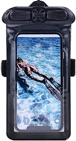 Vaxson Telefon Kılıfı Siyah, Nokia 105 2019 ile Uyumlu Su Geçirmez Kılıfı Kuru Çanta [Değil Ekran Koruyucu Film ]