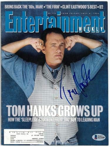 Tom Hanks imzalı Entertainment Weekly Tam Dergisi 7/9/1993-Beckett / BAS Q75168-Beckett Kimlik Doğrulaması-Film Dergileri