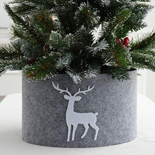 TOYANDONA Noel Ağacı Yaka Etek Noel Ağacı Yüzük Ren Geyiği Noel Ağacı Taban Standı Kapak Mat Çiftlik Evi Tatil Noel Ağacı Dekorasyon