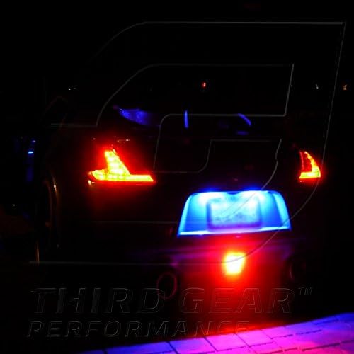 TGP T10 Mavi 4 LED SMD Plaka Kama ampuller Çifti 1995-2013 Lincoln Town Car ile Uyumlu
