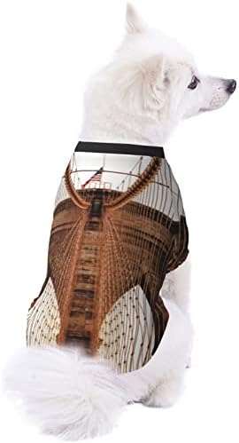 Brooklyn Köprüsü Evcil Giyim Hoodies için Köpek Kedi Kıyafet Kostüm Pet Pijama Sıcak Pet Kış Gömlek