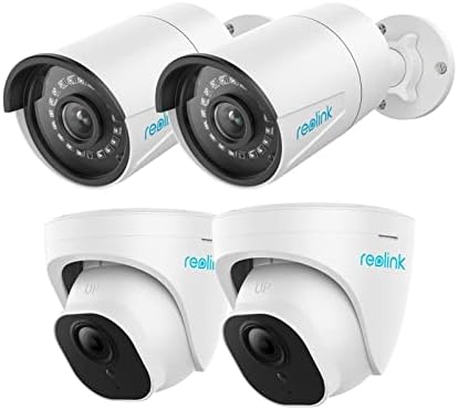 Reolink 5MP PoE IP Güvenlik Kamera, Akıllı Ev ile Çalışmak, güvenlik IR Gece Görüş Hareket Algılama için Su Geçirmez Açık, RLC-410-5MP