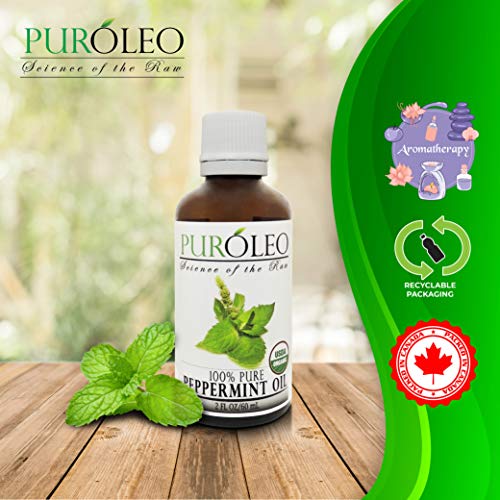 PURÓLEO Nane Esansiyel Yağı, %100 Saf Doğal Seyreltilmemiş, Aromaterapi için
