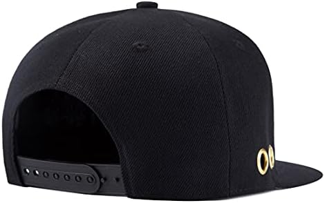 Quanhaigou Klasik Snapback Şapka Hip Hop Düz Fatura Vizör Kapağı-Unisex Yetişkin Ayarlanabilir beyzbol Şapkaları
