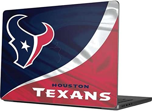 MacBook Pro 14in (2021) ile Uyumlu Skinit Çıkartma Dizüstü Bilgisayar Cildi - Resmi Lisanslı NFL Houston Texans Tasarımı