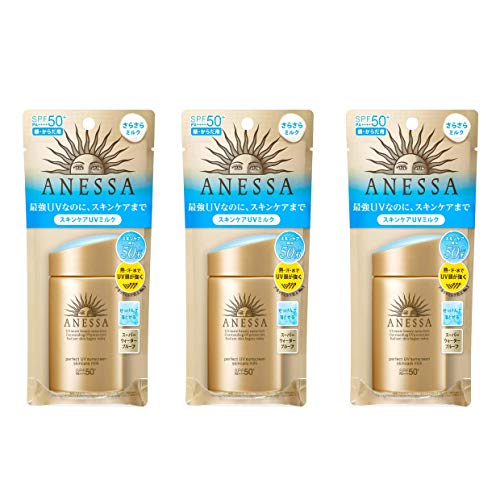 Shiseido ANESSA Mükemmel UV Güneş Koruyucu Cilt Bakımı Süt Bir SPF50 + PA + + + + 60 ml (3 adet set)