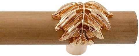 Vicenza Designs P2011 Palmaria 9 İnç Bambu Yaprak Çekme Cihazı, Cilalı Altın