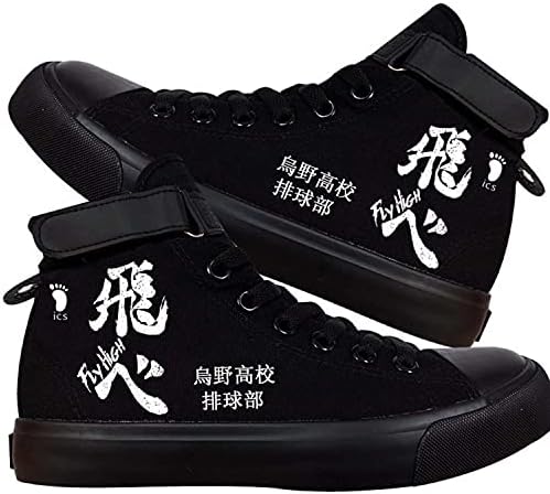 ACEFAST INC Anime Hinata Shoyo Ayakkabı Kageyama Karasuno Lisesi Voleybol kanvas Sneaker Yüksek Üst Dantel ups Ayakkabı