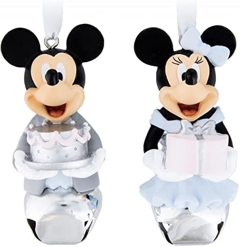 Disney Parks Exclusive-Yılbaşı Ağacı Süsü-Minnie ve Mickey Düğün Çanları-2'li Set