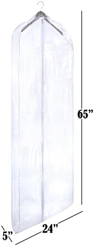 Şeffaf Vinil Elbise Çantası-Seyahat Ederken Giysilerinizi Koruyun ve Dolabınıza Asarken Tozdan Arındırın. Bu Giysi Çantaları