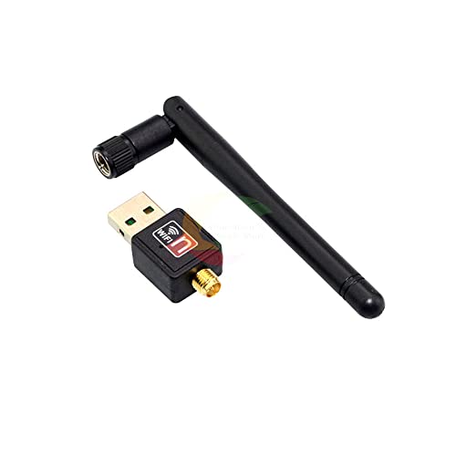 Mini 150 Mbps Taşınabilir USB WiFi Kablosuz Adaptör Dongle LAN Kartı 5dB Kablosuz WiFi Ağ Adaptörü ile Anten