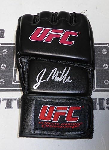 Jim Miller UFC Eldiveni PSA/DNA COA İmzasını İmzaladı 155 128 124 111 108 103 100 96 - İmzalı UFC Eldivenleri