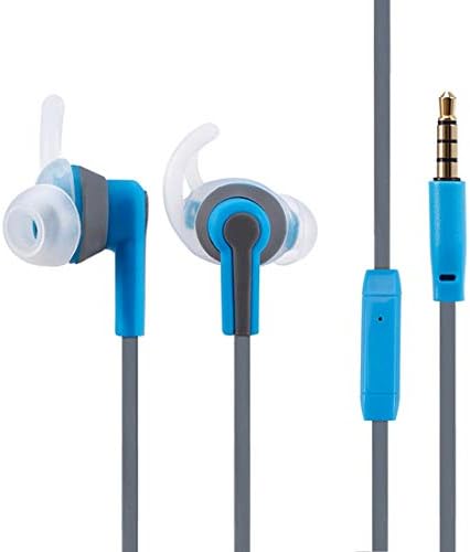 Mikrofonlu Kulaklıklar, Gürültü İzolasyonlu,Spor Kulaklıkları Dolaşmayan Kablo, Bas Tahrikli Ses (Yeşil)