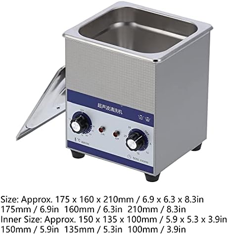 2L Ultrasonik Temizleyici Profesyonel Mini Takı Yüzey İşleme Sanayi Temizleme Çamaşır Makinesi JP-010 40000Hz ((ABD Plug 110