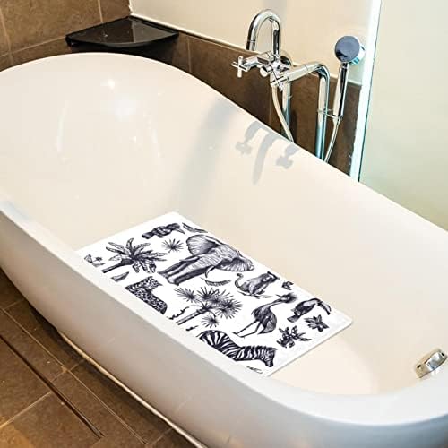 Banyo Paspasları Küvet Çocuklar için Fil Leopar Aslan banyo paspası Kaymaz banyo paspası 112 Vantuz ile Bebek Yürümeye Başlayan