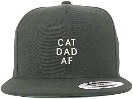 Trendy Giyim Mağazası Kedi Baba AF Yapılandırılmış Flatbill Snapback Cap