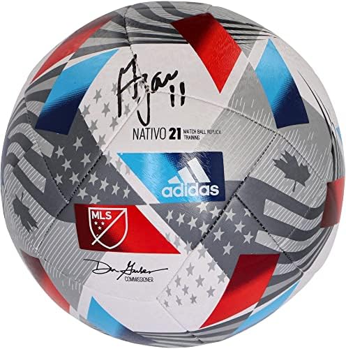 Gyasi Zardes Columbus Mürettebatı İmzalı MLS 2021 Adidias Replica Futbol Topu-İmzalı Futbol Topları