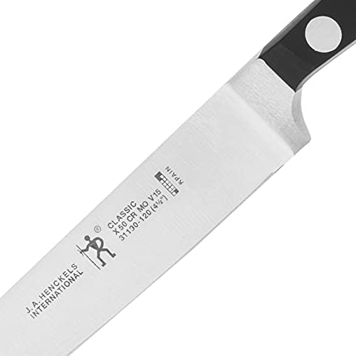 HENCKELS Klasik Biftek Bıçağı Seti, 5 adet, Siyah / Paslanmaz Çelik
