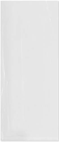 Plymor Düz Açık Şeffaf Plastik Poli Torbalar, 4 Mil, 5 x 12 (100'lü Paket)