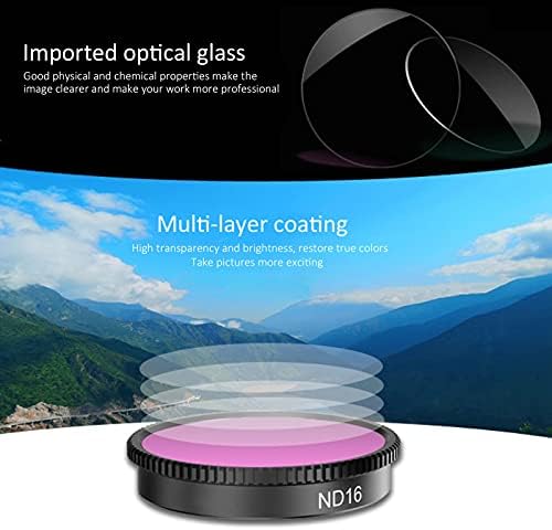 MCUV Lens Filtresi, CNC Hassas İşleme Havacılık Alüminyum Alaşımlı Ayna Çerçevesi UV Filtre Lens Filtresi GO 2 için Çok Katmanlı