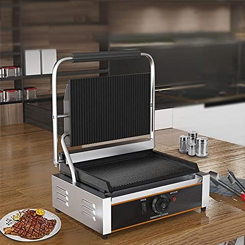 Ticari Sandviç Makinesi, 1 veya 2 pot Basın Panini ızgara, elektrikli Sandviç basın ızgara, Hamburg biftek Pastırma için