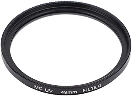Qionia UV Koruma Lens Filtresi, DSLR Kamera için Toz Geçirmez Yüksek Çözünürlüklü MC UV Lens Filtresi Yağ Geçirmez (49mm)