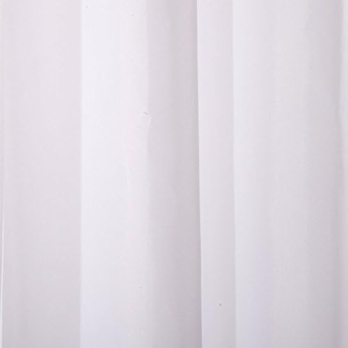 Sfoothome 36 İnç Genişliğinde x 72 İnç Uzun Otel Kumaş Küçük Boy Duş Perdesi Su Geçirmez Banyo Perdeleri Ağır, Saf Beyaz