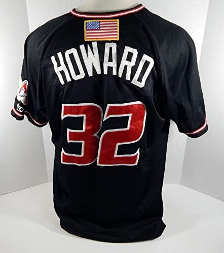 2018 Albuquerque İzotopları Sam Howard 32 Oyun Kullanılmış Siyah Forma - Oyun Kullanılmış MLB Formaları
