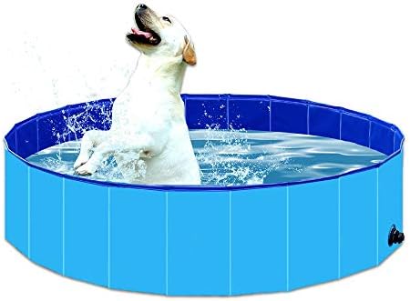 BMLEI Katlanabilir Köpek Pet Banyo Havuzu Katlanabilir Köpek Pet Havuzu Banyo Küvet Kiddie Havuzu Köpekler Kediler ve Çocuklar